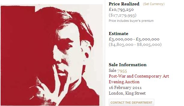 Andy Warhol Selbstportrait
