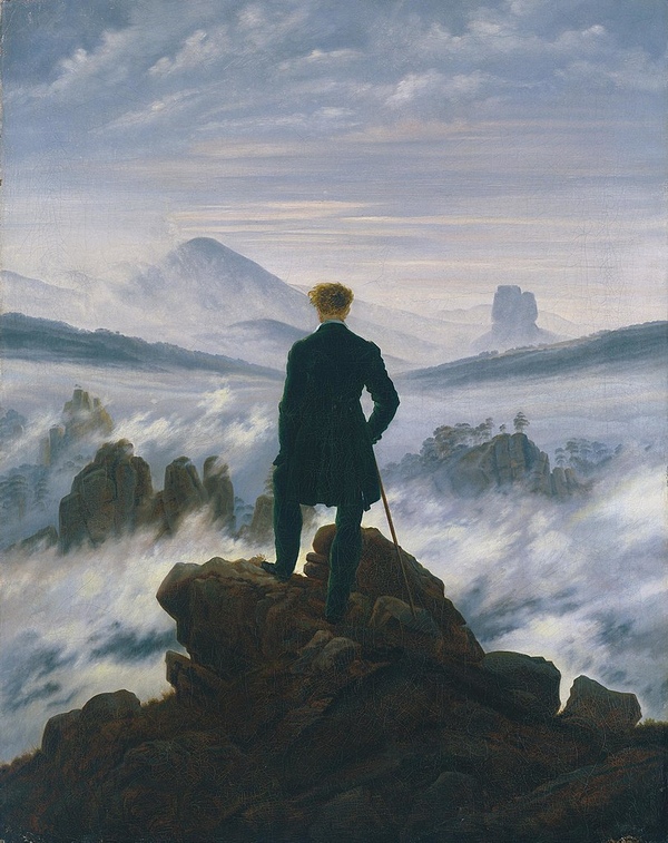 Caspar David Friedrich Wanderer über dem Nebelmeer