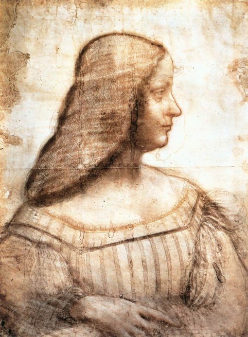 Leonardo Da Vinci Zeichnung von Isabella d'Este