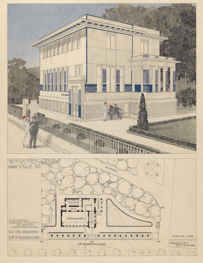 otto wagner aquarell villa