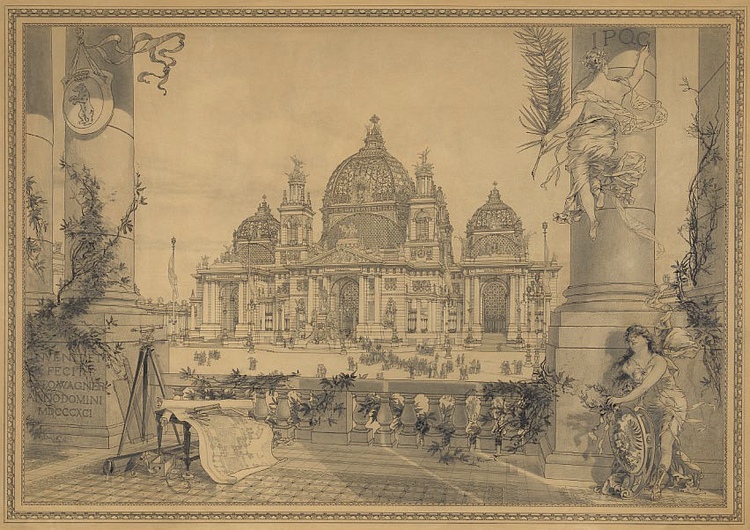 otto wagner architekturzeichnung