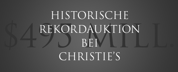 Christie's Rekordauktion contemporary art