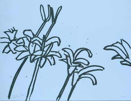 Alex Katz - White Lilies Portfolio Ausstellung Nuernberg