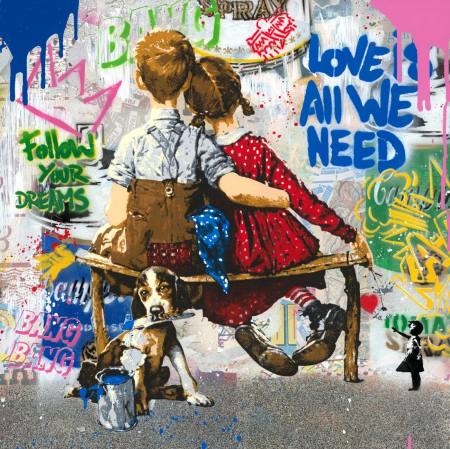 Mr. Brainwash ❤️ Work Well Together 2026 - Banksy Thrower Ausstellung Nuernberg