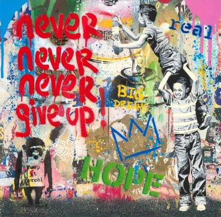 Mr. Brainwash ❤️ Never, Never Give Up!  2026  Ausstellung N�rnberg
