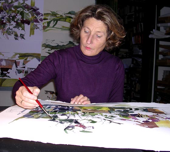 Sonja Kr�nes-Rager, Malerei und textile Arbeiten Ausstellung Wernstein