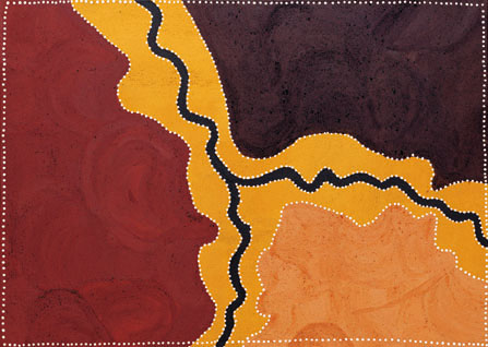Gemaltes Land - Aboriginal Art