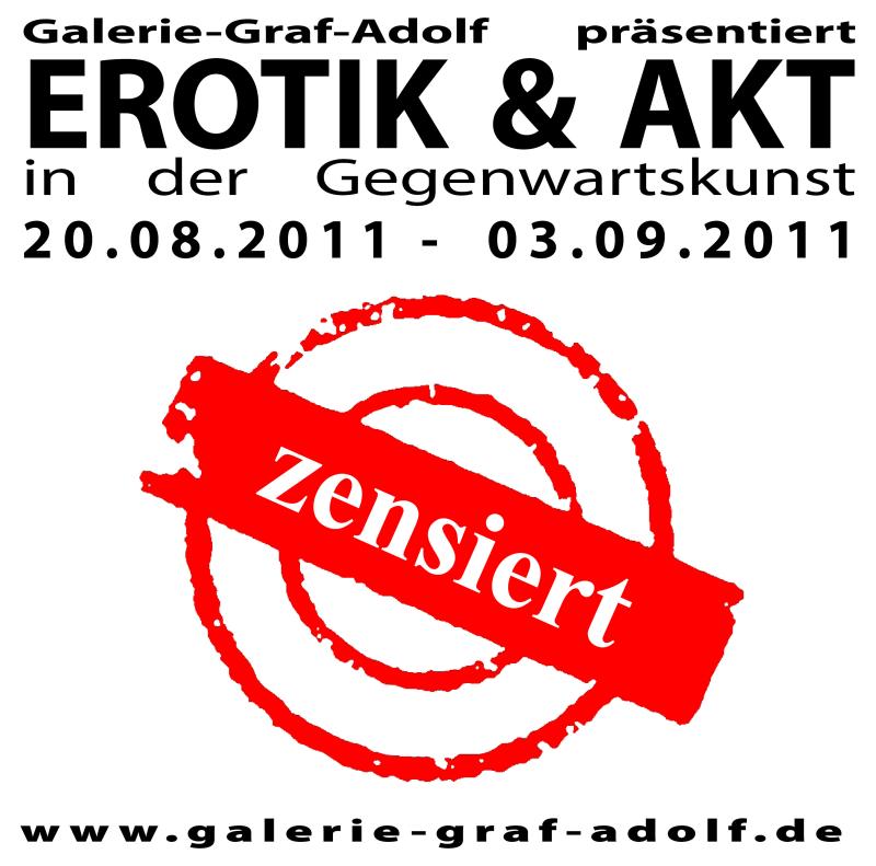 Ausstellung EROTIK & AKT in der Gegenwartskunst in der Galerie-Graf-Adolf