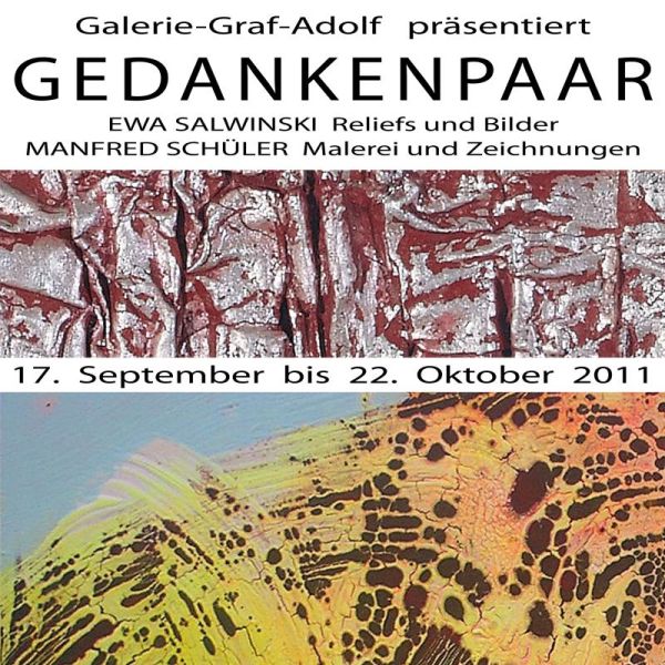 Finissage GEDANKENPAAR in der Galerie-Graf-Adolf am 22.10.2011  Ausstellung Koeln