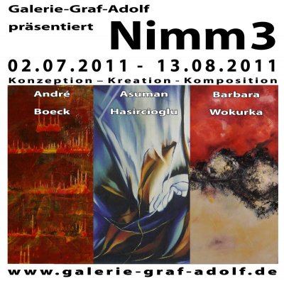 Finissage "Nimm 3" am 13.08.2011 in der Galerie-Graf-Adolf Kln