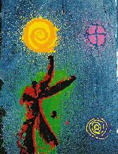 John Hoyland "The Happy Traveller"