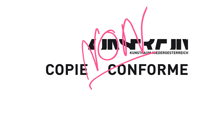 Copie Non Conforme Ausstellung Wien