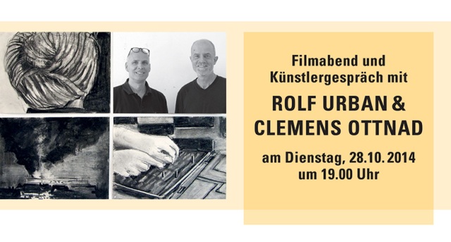 K�nstlergespr�ch, Live Musik und Filmabend in der galerie merkle