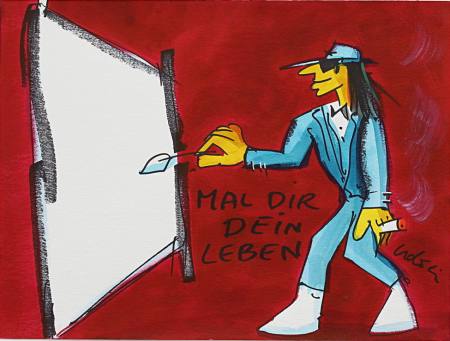 Udo Lindenberg - Ausstellung in der Kunsthandlung Langheinz Ausstellung Darmstadt