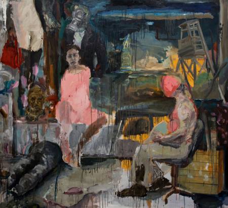 Malerei als Erinnerung  / All bunnies can fly / Painting von Gerard Waskievitz Ausstellung Berlin