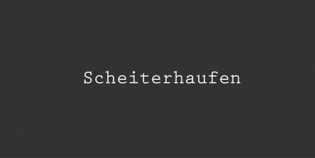 SCHEITERHAUFEN - Grafik, Objekt, Zeichnung