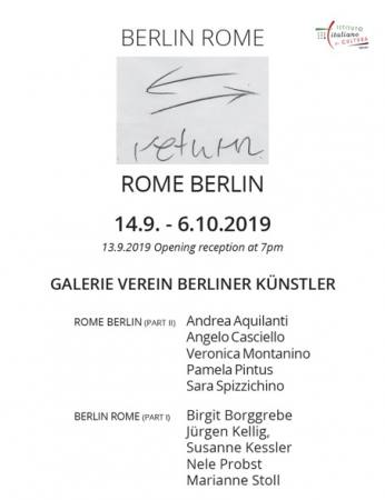 RETURN Rome-Berlin | Berlin-Rome Ausstellung Berlin