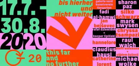 bis hierher und nicht weiter . this far and no further Ausstellung Berlin