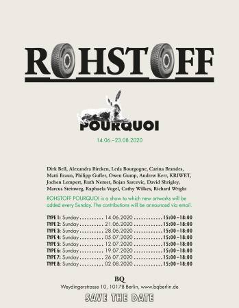 ROHSTOFF POURQUOI  Ausstellung Berlin