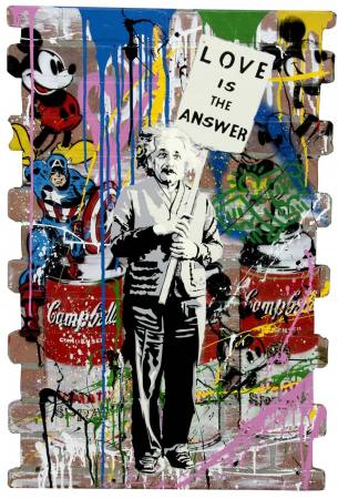 Mr. Brainwash   Works on wood, metal, steel and bricks GALERIE FRANK FLUEGEL , 2021