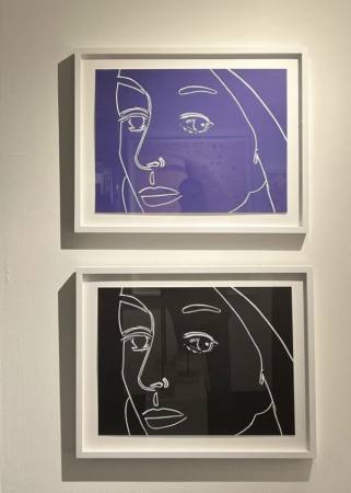 Alex Katz - Ada Purple and Black neu erschienen - Gathering. Ausstellung Guggenheim Museum New York  Ausstellung Nuernberg