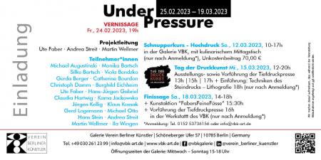 Under Pressure  eine Ausstellung zum TAG DER DRUCKKUNST