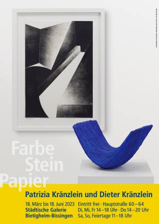 Patrizia Krnzlein und Dieter Krnzlein - Farbe - Stein - Papier Ausstellung Bietigheim-Bissingen