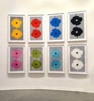 Donald Sultan neue Arbeiten erschienen - Double Poppies | FRANK FLUEGEL GALERIE