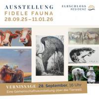 Vernissage und Ausstellung (bis 11.1.2026) >>FIDELE FAUNA<< in der Galerie der Elbschloss Residenz