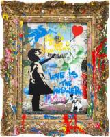 Mr. Brainwash ❤️ Vandalized Canvas Balloon Girl 2026 - Beautiful Girl