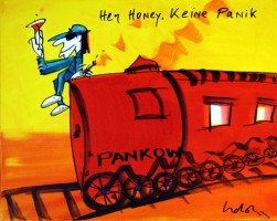 UDO LINDENBERG - PANIKPINSELEI Likörelle auf Papier und Leinwand 