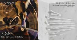 SIGNS - exhibiting Anne Cecile Surga and Paolo Treni