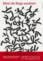 Wenn die Berge ausatmen - Schriftkunst von Christiane Kleinhempel