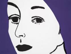 Alex Katz - Ada (Purple and Black) neu erschienen - Ausstellung | FRANK FLUEGEL GALERIE