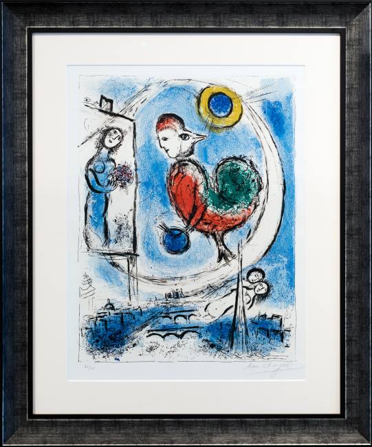 Marc Chagall Le Coq sur Paris