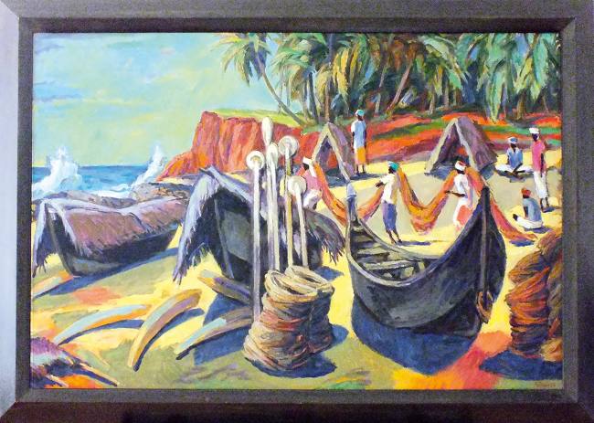 Ronald Paris Fischer + Boote von Odajam-Kerala