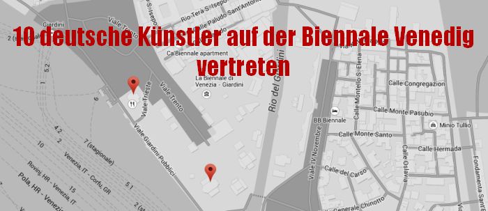 Die 10 deutschen Knstler der Biennale Ausstellung 2015 in Venedig