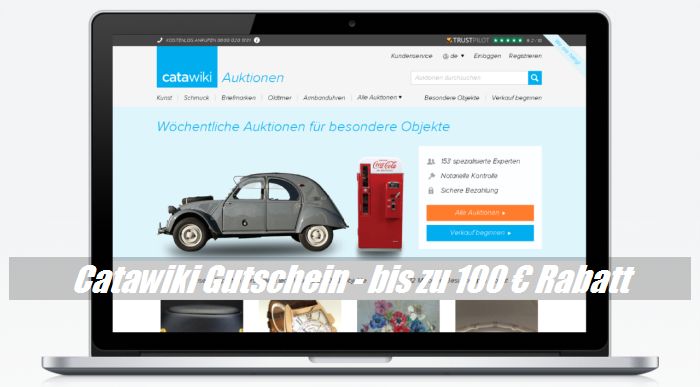 Catawiki Gutschein - bis zu 100  Rabatt beim Online Auktionshaus