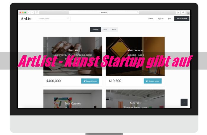 ArtList - Kunst Start-up schliet nach nur 18 Monaten