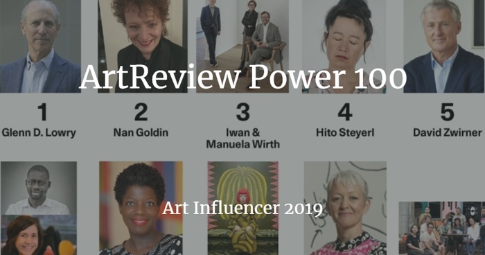 ArtReview Power 100 Ranking - Art Influencer 2019