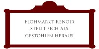 Flohmarkt Renoir stellt sich als gestohlen heraus