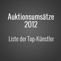 Die Top Künstler 2012 nach Auktionsumsätzen